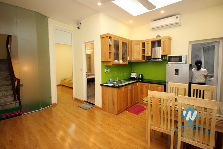 Nice and cheap one bedroom apartment for rent in Nghi Tam village, Tay Ho, Hanoi 